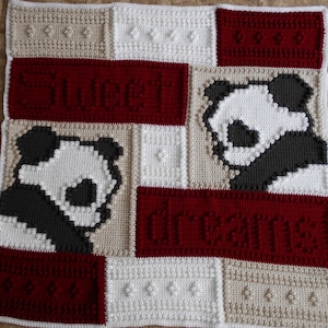 SWEET pattern for crocheted blanket image 1