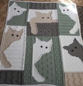 HERE KITTY pattern for crocheted blanket
