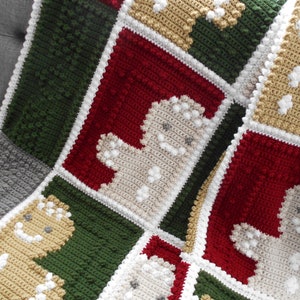 GINGERBREAD MAN pattern for crocheted blanket