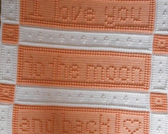 MOON pattern for crocheted blanket