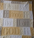 BE STILL pattern for crocheted blanket