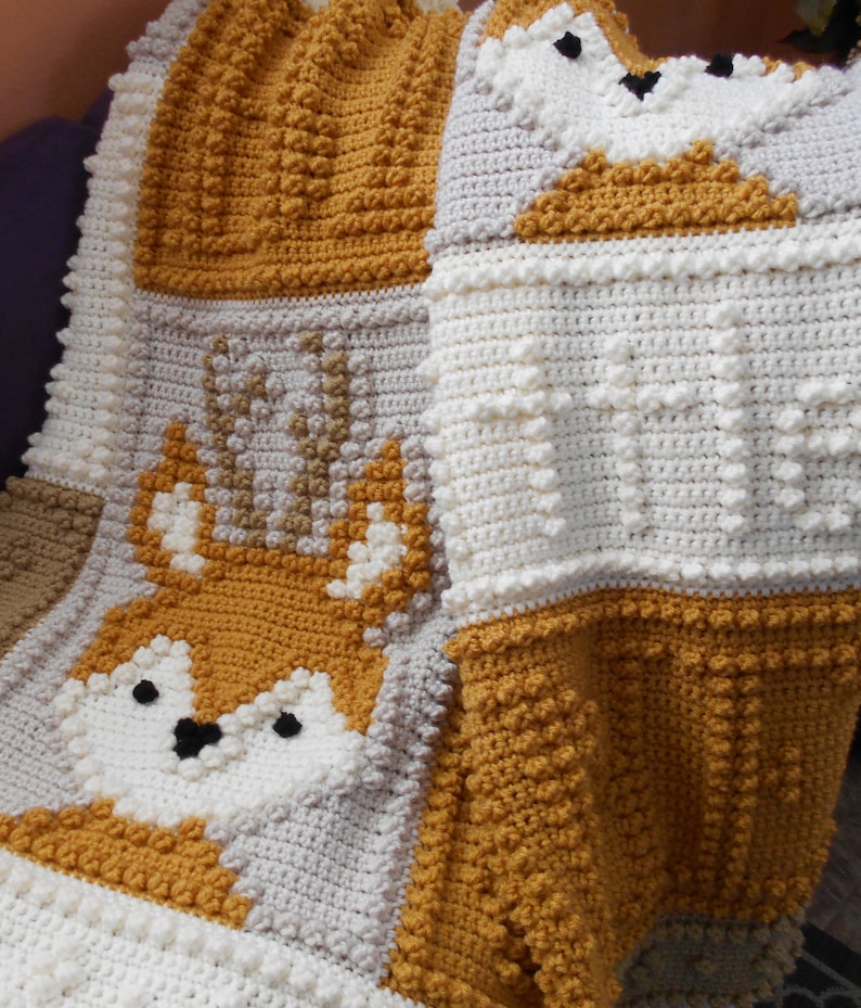 LITTLE ONE pattern for crocheted blanket image 2
