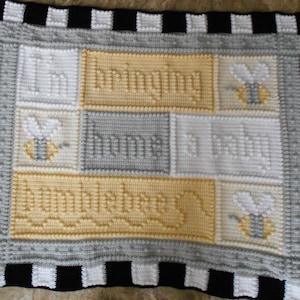 BUMBLEBEE pattern for crocheted blanket