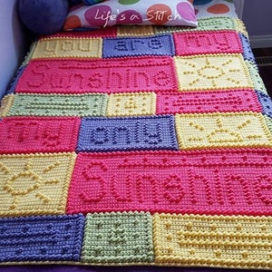 SUNSHINE pattern for crocheted blanket image 3