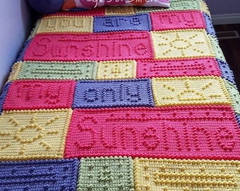 SUNSHINE pattern for crocheted blanket