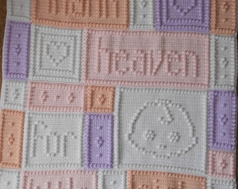 HEAVEN pattern for crocheted blanket