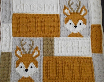 LITTLE ONE pattern for crocheted blanket