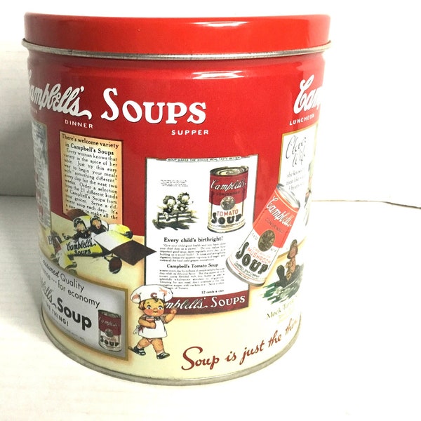 Vintage Campbells Soup Can   Campbell Soup Tin   Advertising Soup Can