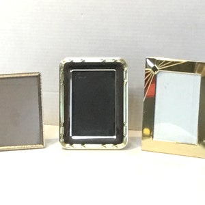 Vintage Gold Photo Frame Rounded Corners Brass and Metal Frame Vertical/Horizontal Bi-Fold Frame imagem 7