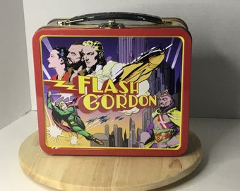 Vintage Flash Gordon Comic Strip Metal Lunch Box