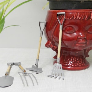 4-piece miniature gardening tool set