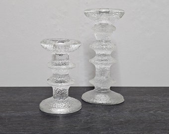 2 Iittala Festivo Kerzenständer Design Timo Sarpaneva 70s Brutalismus