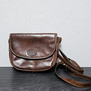 Vintage The Trend Ledertasche crossbody   Boho Stil  70er-80er Jahre