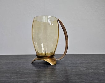 Alfred Schäfter Bauhaus designer lantern/candle holder hammered decor 50s