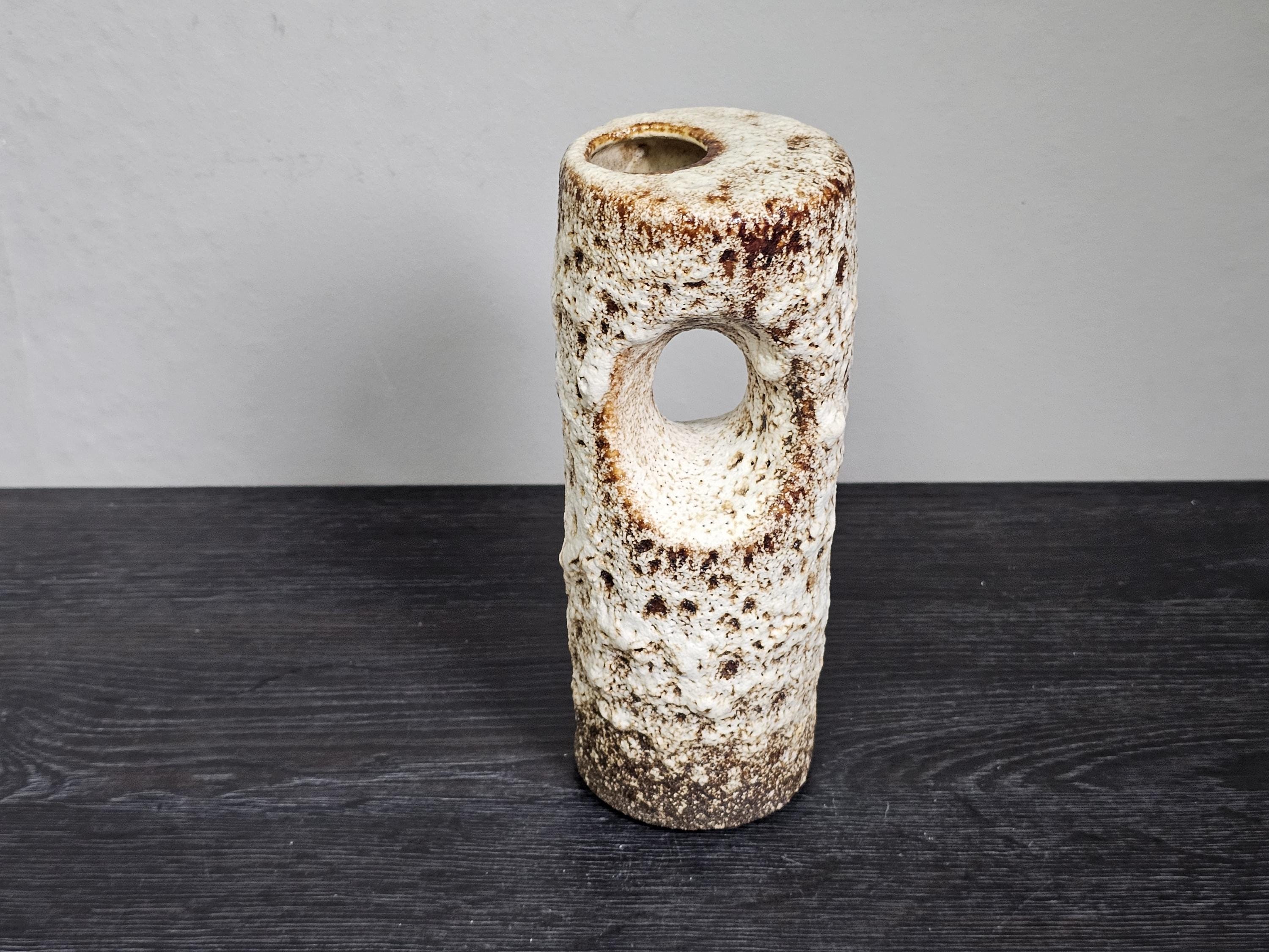 オランダ　Fat Lava Vest Keramiek社　ヴィンテージ花瓶 オランダ Fat Lava Vest Keramiek社 ヴィンテージ花瓶 西ドイツ製