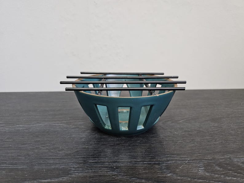 Vintage Ceramic Teapot Warmer/rechaud From the 60s Midcentury Modern