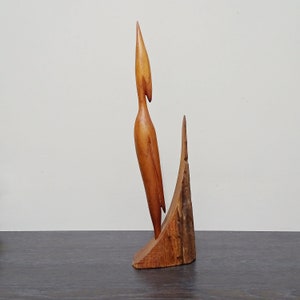 Mid Century Teak Crane / Heron from the 60s