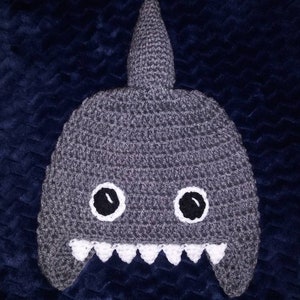 Shark Hat/Beanie/Boggin - Crochet