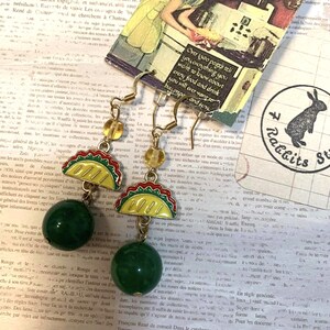 Taco Tuesday Beaded Earrings Tacos Charms