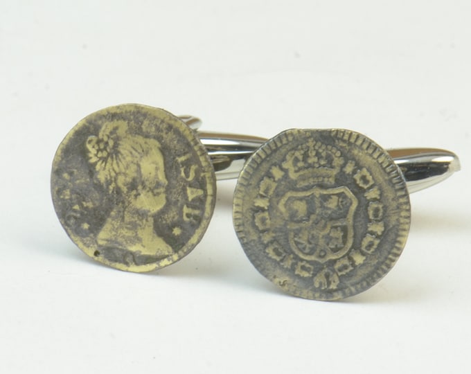 Found on ground original pieces. XVIII centuryOriginal XVIII Century Spanish button Cufflinks