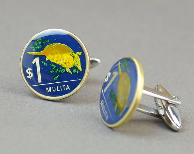 Horse Cufflinks  Gemelos Uruguay Coin Collector Gifts,Dad Coin Gift,Upcycled,mens gift accessories jewelry