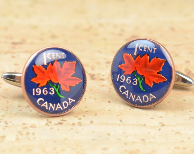 Cufflinks Vintage Canada  Coin Coin Collector Gifts,Dad Coin Gift,Upcycled,mens gift accessories jewelry