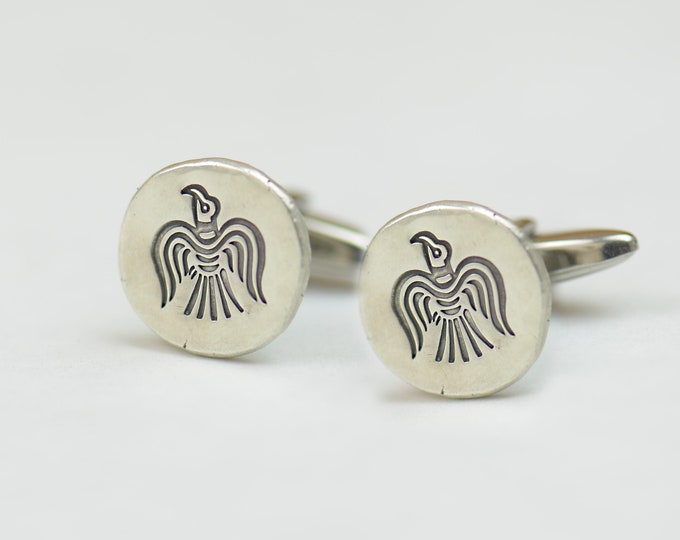 Odin Raven sterling silver cufflinks.Men accessories,Stainless steel, Runes Cufflinks, nordic mythology Celtic Cufflinks.Raven cufflinks