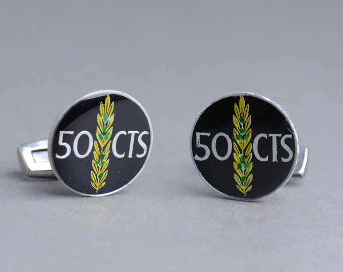 Spanish Gemelos Cufflinks Spain Coin Collector Gifts,Dad Coin Gift,Upcycled,mens gift accessories jewelry