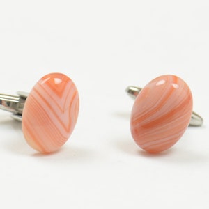 Carnelian Gemstone Cufflinks - Mens Gift - Accessories -Gift