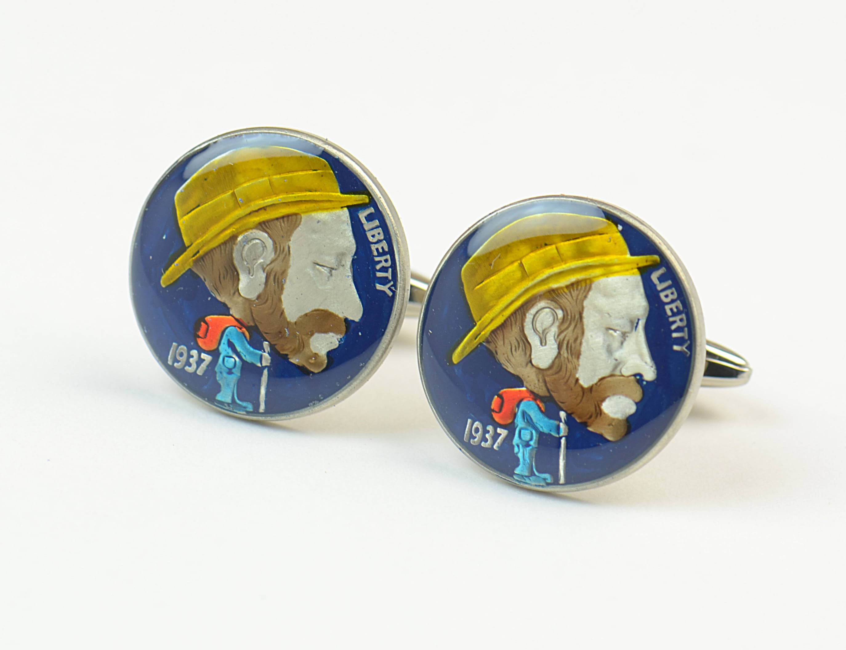 Coin US Cufflinks Coin Collector Gifts,Dad Coin Gift