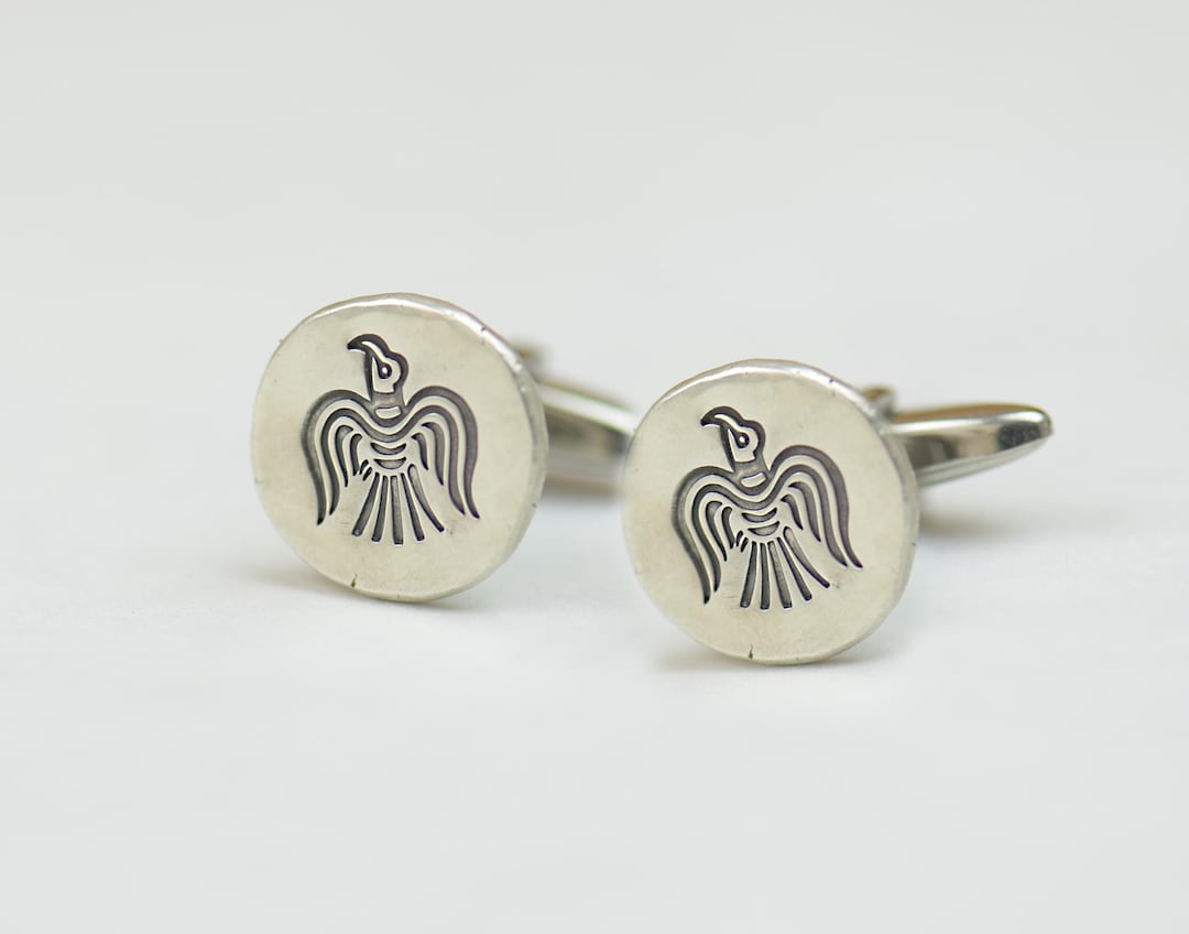 Odin Raven Sterling Cufflinks: Norse Mythology and Celtic Style