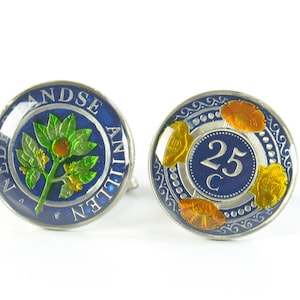 Netherlands Cufflinks Coins Holland.Mens gift cuff links accessories