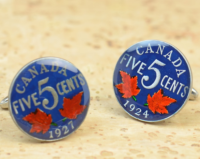 Cufflinks  Coin Canada Coin Collector Gifts,Dad Coin Gift,Upcycled,mens gift accessories jewelry