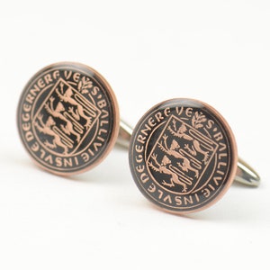 Cufflinks Coin from Guernsey Accessories mens cuff links gift jewelry