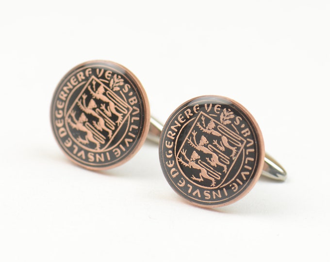 Cufflinks Coin from Guernsey Accessories mens cuff links gift jewelry