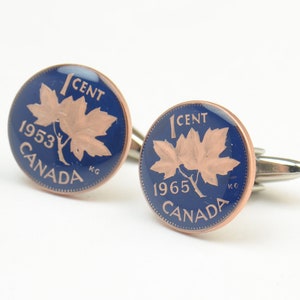 Cufflinks Vintage Canada  Coin Coin Collector Gifts,Dad Coin Gift,Upcycled,mens gift accessories jewelry