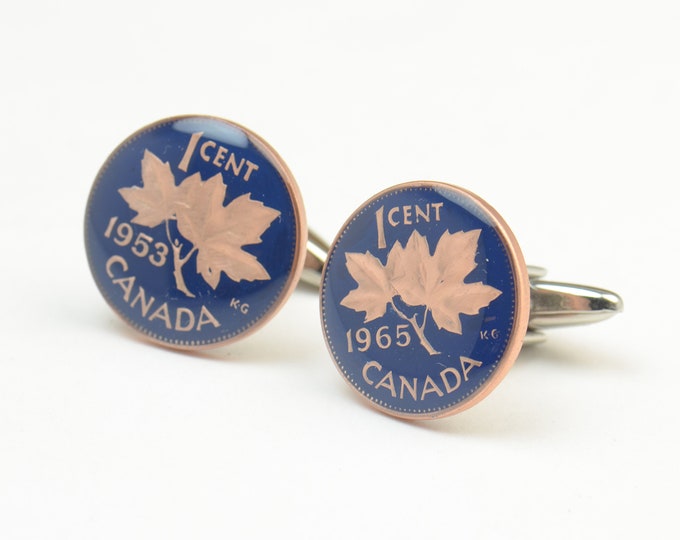 Cufflinks Vintage Canada  Coin Coin Collector Gifts,Dad Coin Gift,Upcycled,mens gift accessories jewelry