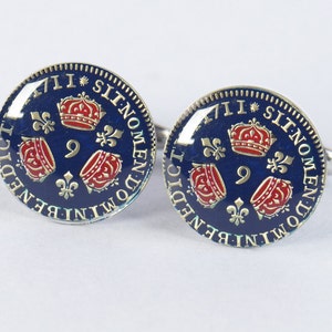 France Louis XIV Cufflinks - Antique reproduction coins