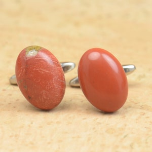 Sunstone Gemstone Cufflinks - Mens Gift - Accessories -Gift