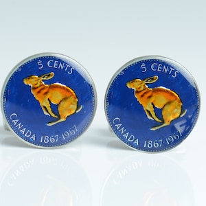 Cufflinks  Coin Canada Coin Collector Gifts,Dad Coin Gift,Upcycled,mens gift accessories jewelry