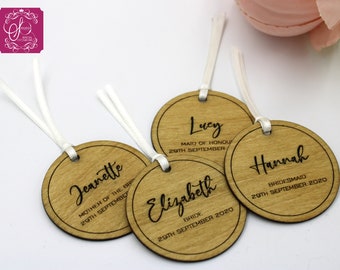 Personalised Wedding Coat Hanger Tag