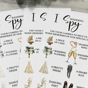 Cartes d'espionnage Mariage I (Pack de 3 cartes)