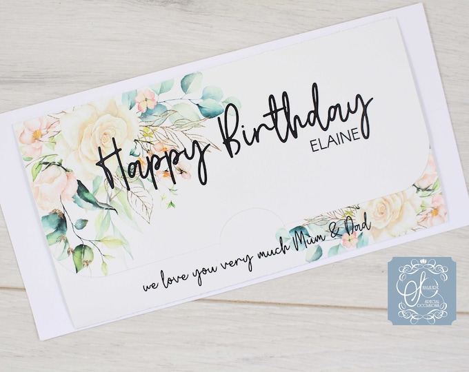 Personalised Happy Birthday Travel Pass Gift Voucher, Gift airline envelope