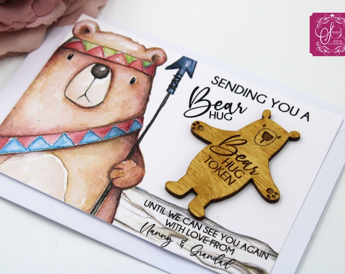 Sending you a Big Bear Hug Token Card