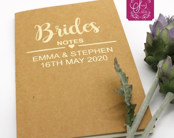 Brides Notebook - Personalised Wedding Notebook