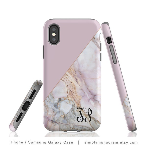 iPhone X personalisierte, Etui, Handytasche, iPhone 8 + Etui, Monogramm, Fall, iPhone 8 Fall, iPhone 7 Fall, Marmor, iPhone 7 + Fall, Fall