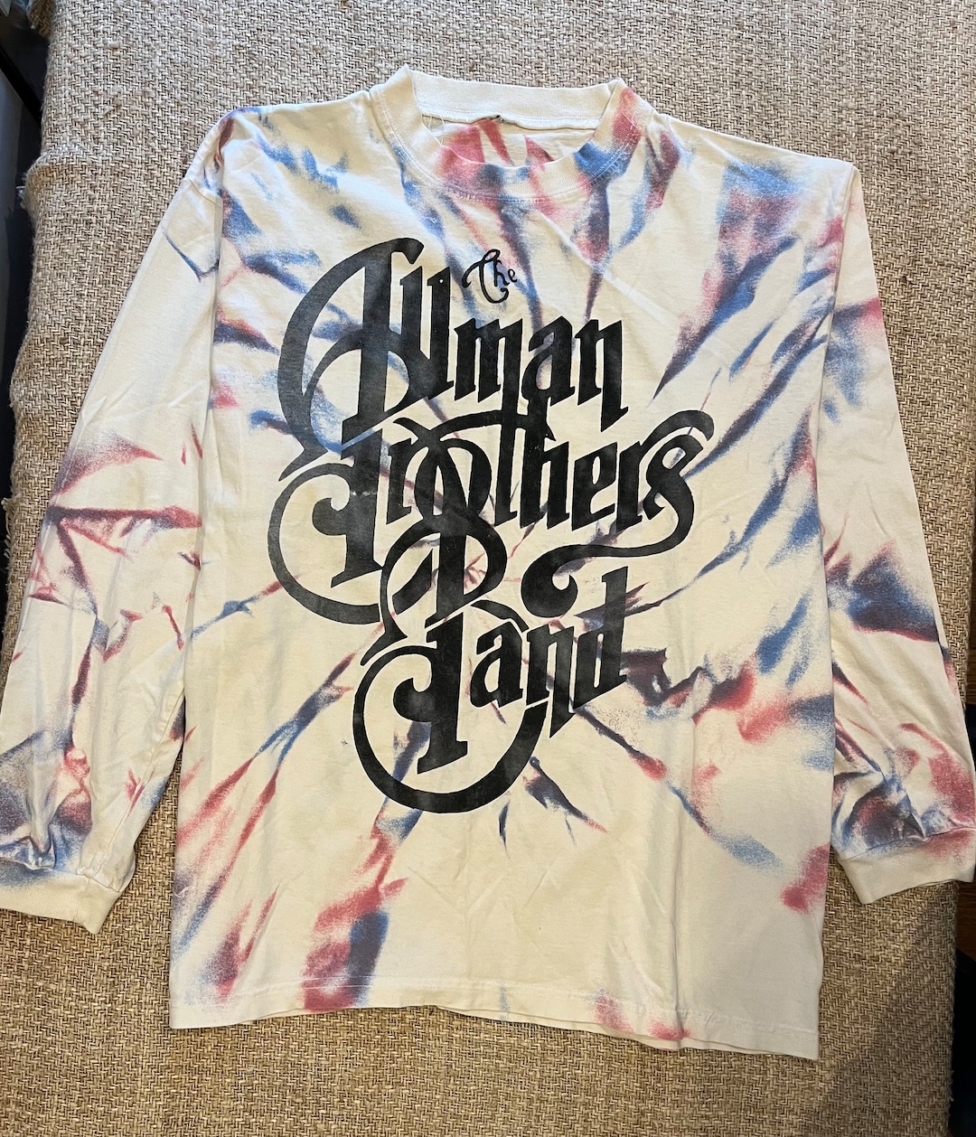 Vintage Allman Brothers Band Long Sleeved Tie Dye T Shirt Etsy