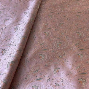 Rose Pink/Multicolor Broacade Fabric main image 1