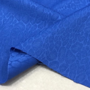Royal blue jacquard fabric, leopard printed jacquard fabric, 100% cotton fabric, elastic solid color fashion fabric, spring fabric