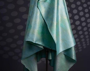 Breiter Stoff, Jacquard-Stoff in wassergrüner Farbe, Hochzeitskleid-Stoff, Cosplay-Kleid-Stoff, Massenware